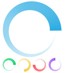 Poster - Round preloader, buffer shape, circular progress indicator