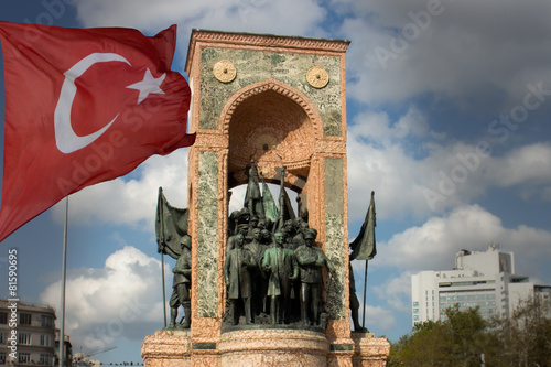 Fotografie, Obraz Taksim-Platz Taksim Meydanı Denkmal der Republik