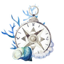 Compass With Corals
