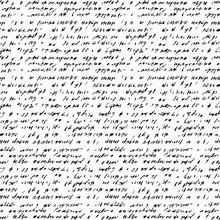 Seamless Background Of Abstract Handwriting