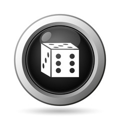 Canvas Print - Dice icon