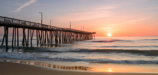 Sunrise off 14th st. Pier