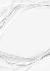 Canvas Print - Transparent futuristic abstract swoosh border modern background