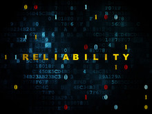 Finance Concept: Reliability On Digital Background