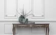 Vintage style console table in a classic room