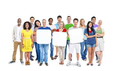 Poster - Diversity Casual Community Friendship Teamwork Concept