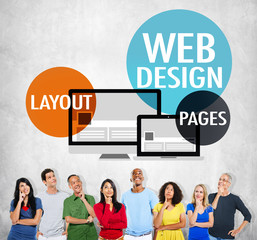 Canvas Print - Web Design Content Creative Website Responsive Concept
