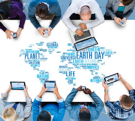 Poster - Earth Day Environment Global Growth Conservation Concept