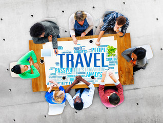Canvas Print - travel explore global destination trip adventure concept