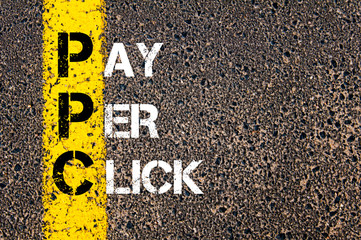 Wall Mural - Acronym PPC - Pay Per Click