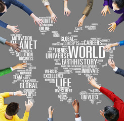 Sticker - World Globalization International Life Planet Concept