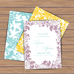 Poster - Greeting cards with flowers