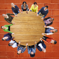 Wall Mural - Diversity Group of Business People Teamwork Support Concept