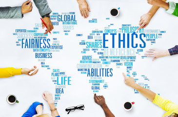Canvas Print - Ethics Ideals Principles Morals Standards Concept