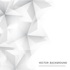 Wall Mural - vector abstract geometric shape from gray cubes.