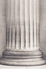 Pillar close up in black and white