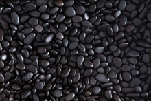 Plenty Black Pebble Stones For Backgrounds