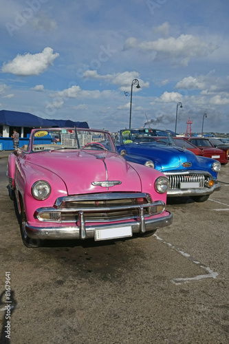 Naklejka na drzwi Havanna, Oldtimer