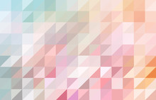 Pink And Blue Colored Triangular Pattern Background
