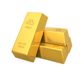 Poster - Gold Bars Isolated