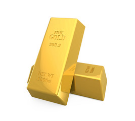 Poster - Gold Bars Isolated