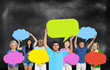 © Rawpixel.com - Diversity People Holding Colorful Speech Bubbles Concept