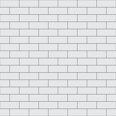  Abstract seamless white flat brick wall