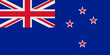 Flagge Neuseeland mit Reflektierung