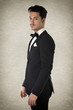 © theartofphoto - Handsome elegant young man with suit and bow-tie