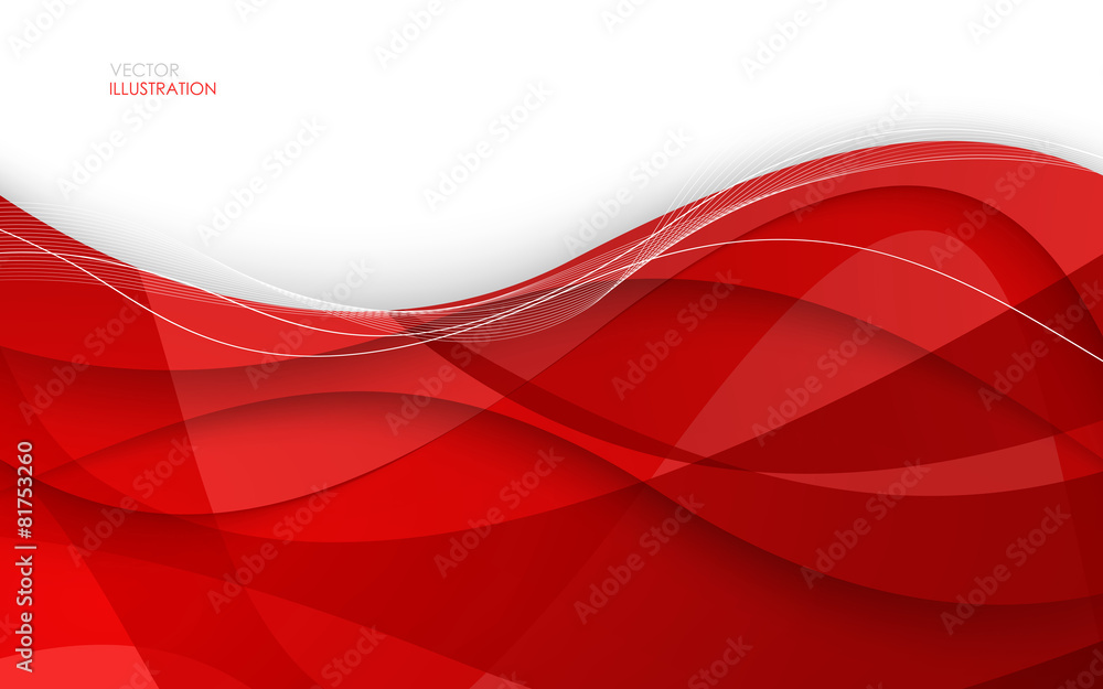 Abstract red background. Vector Illustration - obrazy, fototapety, plakaty 