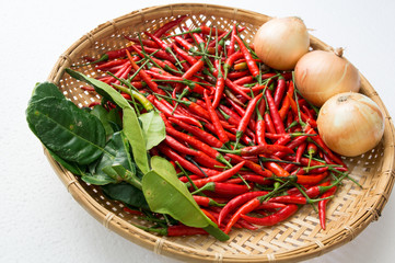 chili ingredients preparation hot spicy oriental fresh concept