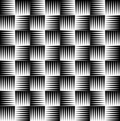Fototapete - Black and white pattern of edgy, pointed shapes. Repeatable back