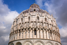 Baptistry At The Leaning Tower Of Pisa, Italy