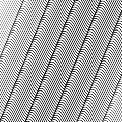 Poster - Wavy, undulating lines. Abstract vector