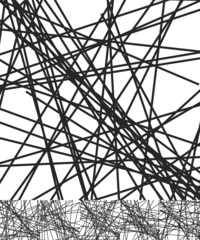 Aufkleber - Set of backgrounds with randomly placed lines. Abstract vector i