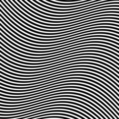 Aufkleber - Horizontal lines in paralell fashion with wave effect. Abstract