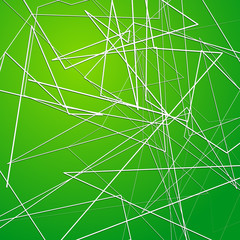 Poster - Random, irregular angular lines