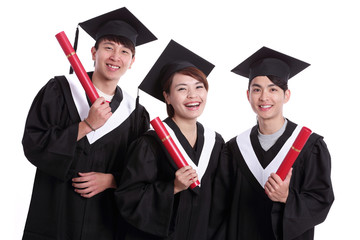 Sticker - group of happy graduates student