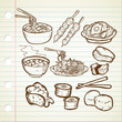 Asian Food Doodle