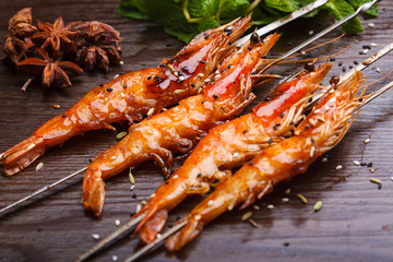 Grilled shrimp