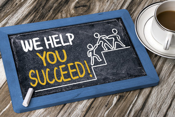 Wall Mural - we help you succeed concept