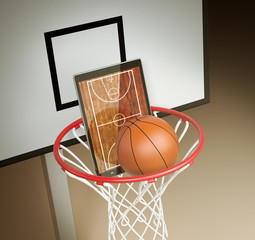 Poster - basketball and new communication technology