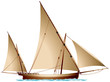 Sailing boat felucca