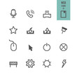 Web icons set. Vector illustration.