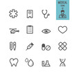 Set of medical icons. Vector illustration.