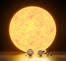 Wall Mural - our solar system