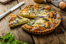 Polenta Quiche With Red Onion And Herbs