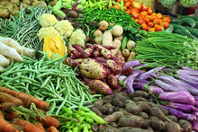 Vegetables On Market In India