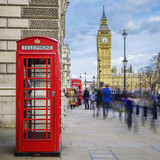 Fototapeta Londyn - Red phone box