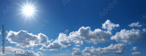 Plakat na zamówienie Sonnenstrahlen am Wolkenhimmel